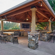 Outside patio buildout