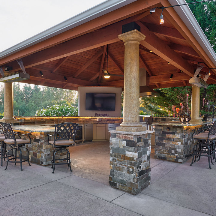 75 Beautiful Stamped Concrete Patio Design Ideas & Pictures