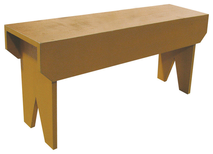 Simple Wood Bench - Transitional - Accent And Storage Benches - by ...