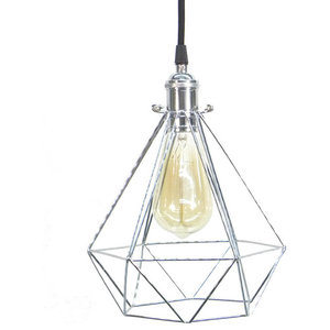 Silver Gilded Barn Dimond Home Wire Rose Pendant Light