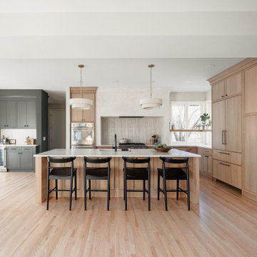 A Nature-Inspired Kitchen & Living Room with Natural Quarter-Sawn White Oak