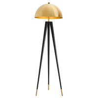 Gold Tripod Floor Lamp | Eichholtz Coyote, gold, 20"W x 20"D x 65"H