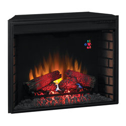 ClassicFlame - ClassicFlame 28-Inch SpectraFire Fireplace Insert & Flush Mount Conversion Kit - - Indoor Fireplaces