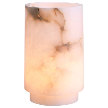 Cylindrical Alabaster Tealight Holders, 3-Piece Set, Eichholtz Leonidas
