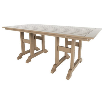 Paradise 71" HDPE Plastic Rectangle Dining Table