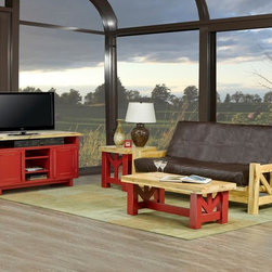 Futon with 2-tone Beetlewood furniture - Futons