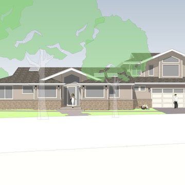 Saratoga Contemporary Ranch Addition/2nd Story Added