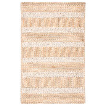 Safavieh Vintage Leather Collection NF887A Rug, Natural/Ivory, 3' X 5'
