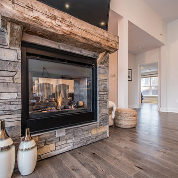 Modern Cottage Halifax - fireplace