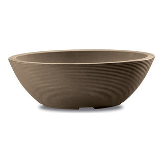 Crescent Garden Delano Resin Pot Planter; Mocha