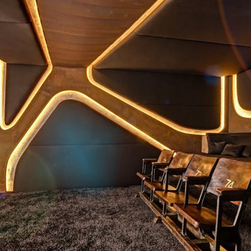 Design Heimkino in Stahl-Rost Optik