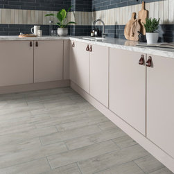 Tabula Fog Grey Wood Effect Porcelain Tile - Flooring