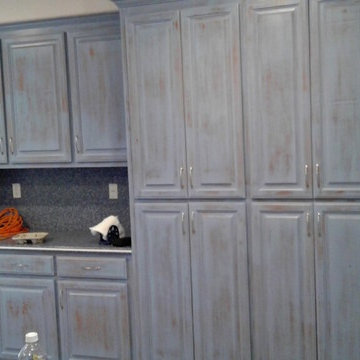 Creating a Distressed Cabinet Paint Finish
