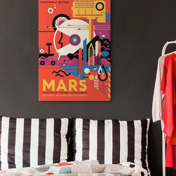Mars - JPL Travel Ad, by NASA JPL - Drawings And Illustrations