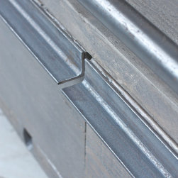 Catriona Reclaimed Scaffolding Board Kingsize Bed on Castors with Storage Drawer - Beds