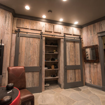 Weathered Grey Barn Wood Interior Paneling