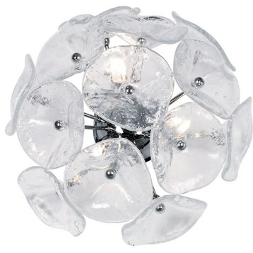 ET2 E22091 Three Light Ambient Lighting Dual Mount Ceiling or - Clear Murano