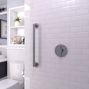Architectural Grab Bars in Polished Chrome