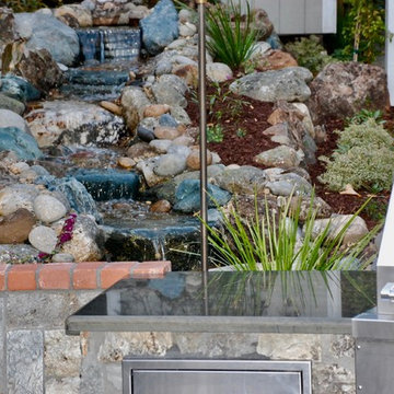 Bluestone Fireplace and BBQ, and Patio