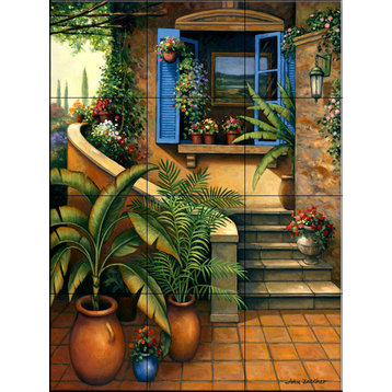 Tile Mural, Stairway To Paradise by John Zaccheo