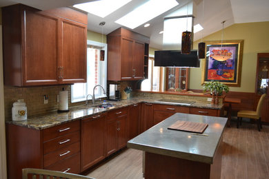 Inspiration for a transitional kitchen remodel in Boston