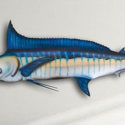 32" Blue Marlin Wall Mount - Home Decor