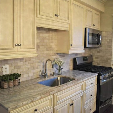 Johnston, Rhode Island Fantasy Brown Kitchen