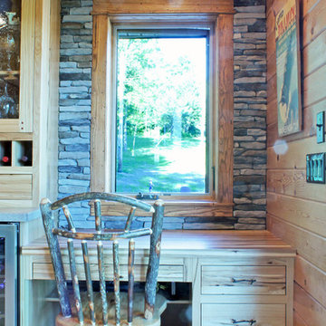 Custom Rustic Knotty Hickory Kitchen