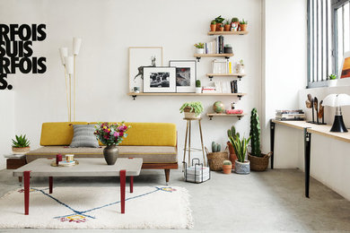 Eclectic living room in Paris.