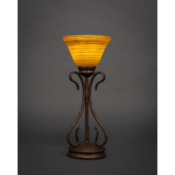 Swan 1 Light Table Lamp In Bronze (31-BRZ-454)