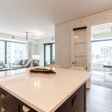 Kitchen Island with Home Office and Flexible Bonus Room