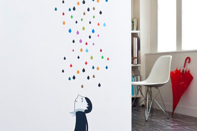 Cette image montre un couloir minimaliste.