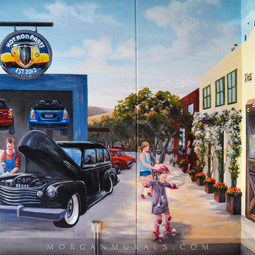 Quaint Town Wall Mural