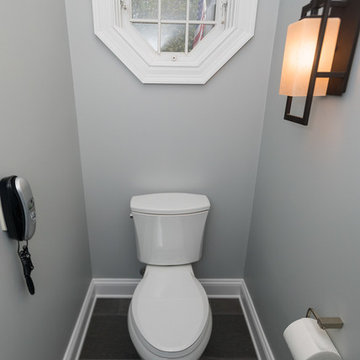 Striking Graphite Master Bathroom