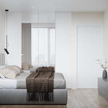 Design of the Master Bedroom in Scandinavian Style