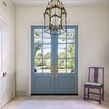 Blue French Doors