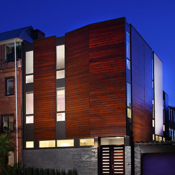 Olive Residence - Street Facade at Dusk