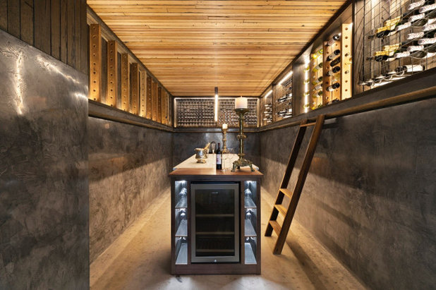 Modern Wine Cellar by Bumph &  Scumble Design Centre