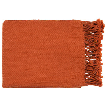 Turner TUR-8400 50"x60" Throw Blanket, Burnt Orange