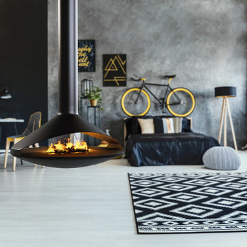 VITA Fireplaces GOIA See-Thru | Suspended Fireplace