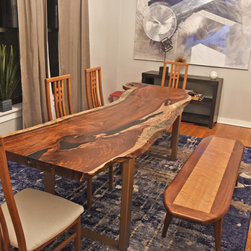 Rosewood Single Slab Table - Dining Tables