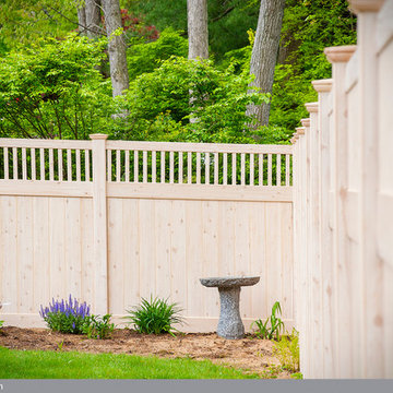 Eastern White Cedar PVC Vinyl Wood Grain Fencing from Illusions