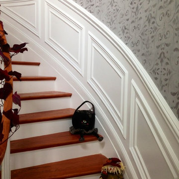 Panel Work on Curved Staircase - Tinton Falls, NJ