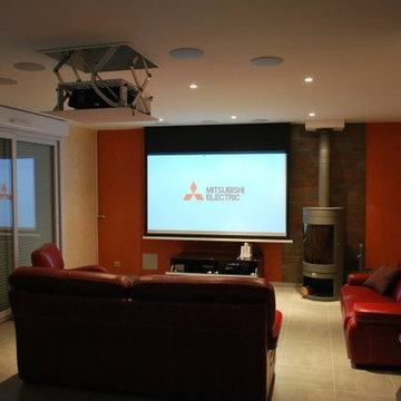 Videoprojection dans un salon