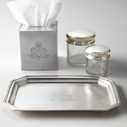 Horchow - Vintage Jars & 'Chateau' Vanity Accessories - Bathroom Accessories
