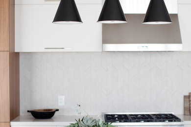Inspiration for a contemporary kitchen remodel in Vancouver