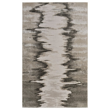 Orin Modern Abstract, Gray/Taupe/Ivory, 5'x8' Area Rug