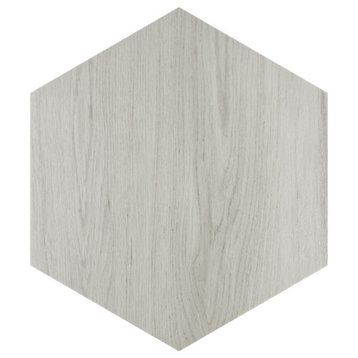 Natura Hex White Porcelain Floor and Wall Tile