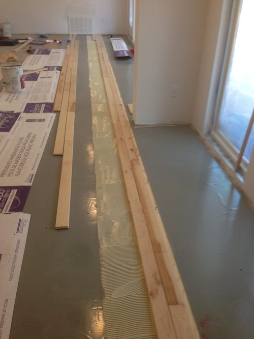 Prefinished Solid Hardwood Floors, Installing Glue Down Hardwood Floors On Concrete