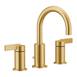 Cia Two-Handle Bathroom Faucet - Brushed Gold - Bathroom Sink Faucets